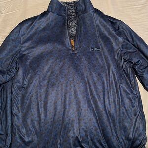 USA Palm Sherpa Lined Reversible Fleece 1/4 Zip